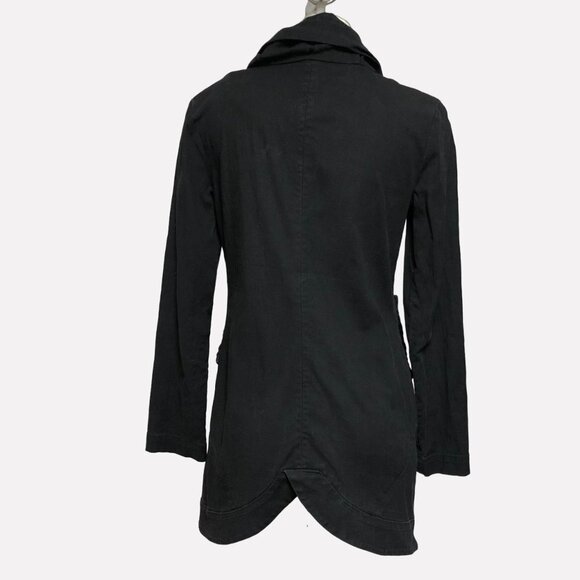 Mia Melon Black Lightweight Cotton Jacket Size Small - Picture 2 of 15